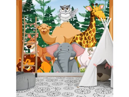 Sablio Tapeta Zoo - 125x75 cm (Varianta Sablio Tapeta Zoo - 125x75 cm)