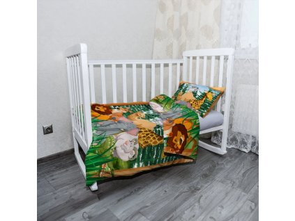 Sablio Mikroplyšové dětské povlečení do postýlky Zoo - 100x135 / 40x60 (Varianta Sablio Mikroplyšové dětské povlečení do postýlky Zoo - 100x135 / 40x60)