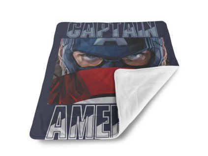 Sablio Deka pro miminko Kapitán Amerika pohled přes štít - 80x100 cm (Varianta Sablio Deka pro miminko Kapitán Amerika pohled přes štít - 80x100 cm)