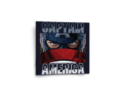 Sablio Obraz Kapitán Amerika pohled přes štít - 50x50 cm (Varianta Sablio Obraz Kapitán Amerika pohled přes štít - 50x50 cm)