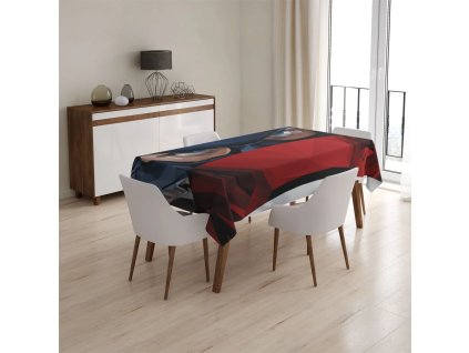 Sablio Ubrus Kapitán Amerika pohled přes štít - 130x130 cm (Varianta Sablio Ubrus Kapitán Amerika pohled přes štít - 130x130 cm)