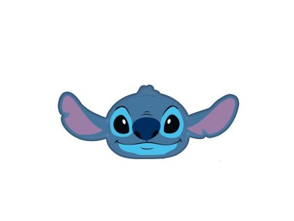 ST 270065 tvarovany mikroplysovy polstarek lilo and stitch blue
