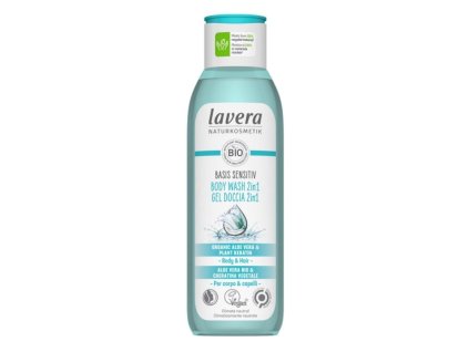 Lavera Basis Sensitive Sprchový gel na tělo a vlasy 2v1 250 ml - i pro citlivou pokožku (Varianta i pro citlivou pokožku)