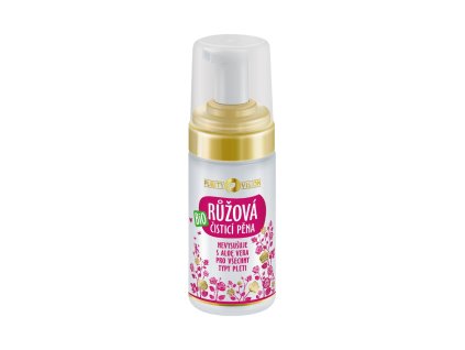 Purity Vision Růžová čisticí pěna BIO (90 ml) - ideální pro dehydratovanou a citlivou pleť (Varianta ideální pro dehydratovanou a citlivou pleť)
