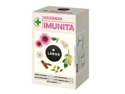 LEROS Bylinný čaj Maximum Imunita - nálev. sáčky (20 x 1,2 g) - s vysokým obsahem echinacey (Varianta nálev. sáčky (20 x 1,2 g) - s vysokým obsahem echinacey)