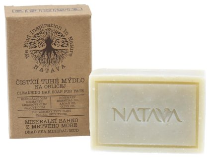 12684 natava cistici tuhe mydlo na oblicej mineralni bahno z mrtveho more 100 g