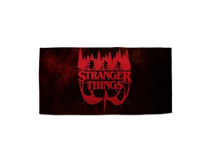 Sablio Ručník Stranger Things Red - 30x50 cm (Varianta Sablio Ručník Stranger Things Red - 30x50 cm)