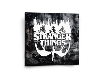 Sablio Obraz Stranger Things White - 110x110 cm (Varianta Sablio Obraz Stranger Things White - 110x110 cm)