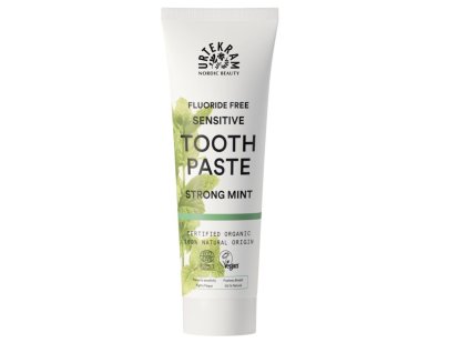 Urtekram Zubní pasta s mátou Sensitive BIO (75 ml) - s výraznou mátovou příchutí (Varianta s výraznou mátovou příchutí)