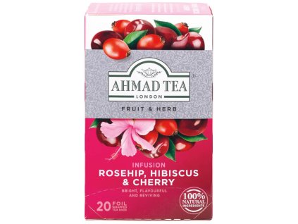 23141 ahmad tea rosehip hibiscus cherry 20 x 2 g