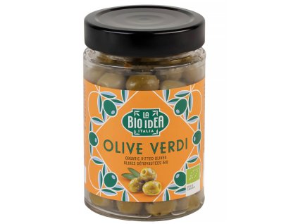 23231 bio idea zelene olivy bez pecky bio 165 g