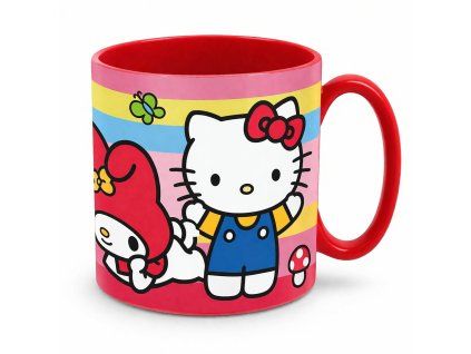 Hrníček Hello Kitty s pastelovými pruhy