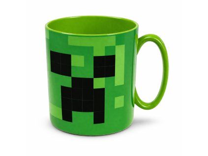 Zelený plastový hrnek Minecraft Creeper