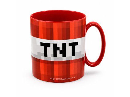 Minecraft TNT dětský plastový hrnek