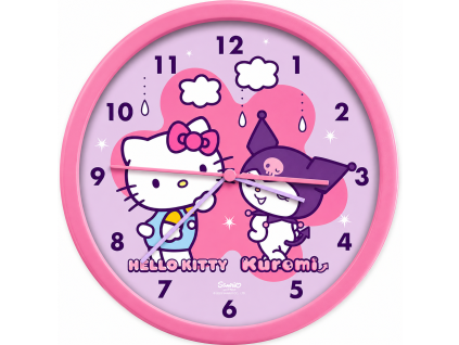 Hodiny Hello Kitty a Kuromi