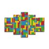 Sablio Obraz - 5-dílný Barevná stavebnice - 100x60 cm (Varianta Sablio Obraz - 5-dílný Barevná stavebnice - 100x60 cm)
