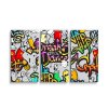 Sablio Obraz - 3-dílný Graffiti - 120x80 cm (Varianta Sablio Obraz - 3-dílný Graffiti - 120x80 cm)
