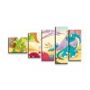 Sablio Obraz - 5-dílný Dinosauři 5 - 100x60 cm (Varianta Sablio Obraz - 5-dílný Dinosauři 5 - 100x60 cm)