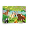 Sablio Obraz Lesní zvířátka 2 - 110x110 cm (Varianta Sablio Obraz Lesní zvířátka 2 - 110x110 cm)