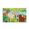 Sablio Obraz - 3-dílný Lesní zvířátka 2 - 120x80 cm (Varianta Sablio Obraz - 3-dílný Lesní zvířátka 2 - 120x80 cm)