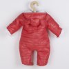 Zimní kojenecká kombinéza s kapucí a oušky New Baby Pumi red raspberry (Velikost 56 (0-3m))