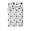 FARO Francouzské povlečení Hvězdy černobílé Bavlna, 220/200, 2x70/80 cm