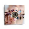 Sablio Obraz Bitcoin - 110x110 cm (Varianta Sablio Obraz Bitcoin - 110x110 cm)
