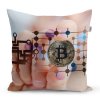 Sablio Polštář Bitcoin - 40x40 cm (Varianta Sablio Polštář Bitcoin - 40x40 cm)