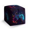 Sablio Taburet Cube Ovladač Abstract: 40x40x40 cm