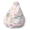 Sablio Sedací vak Pear Jednorožci - 140 x 100 x 25 cm (Varianta Sablio Sedací vak Pear Jednorožci - 140 x 100 x 25 cm)