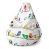 Sablio Sedací vak Pear Ptáčci - 140 x 100 x 25 cm (Varianta Sablio Sedací vak Pear Ptáčci - 140 x 100 x 25 cm)