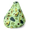 Sablio Sedací vak Pear Kreslené avokádo - 140 x 100 x 25 cm (Varianta Sablio Sedací vak Pear Kreslené avokádo - 140 x 100 x 25 cm)