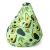 Sablio Sedací vak Pear Kreslené avokádo - 140 x 100 x 25 cm (Varianta Sablio Sedací vak Pear Kreslené avokádo - 140 x 100 x 25 cm)