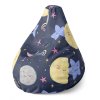Sablio Sedací vak Pear Dětské nebe - 140 x 100 x 25 cm (Varianta Sablio Sedací vak Pear Dětské nebe - 140 x 100 x 25 cm)