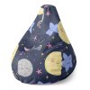 Sablio Sedací vak Pear Dětské nebe - 140 x 100 x 25 cm (Varianta Sablio Sedací vak Pear Dětské nebe - 140 x 100 x 25 cm)
