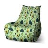 Sablio Sedací vak Bean Kreslené avokádo - 100 x 90 x 45 cm (Varianta Sablio Sedací vak Bean Kreslené avokádo - 100 x 90 x 45 cm)