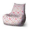 Sablio Sedací vak Bean Růžoví dinosauři - 100 x 90 x 45 cm (Varianta Sablio Sedací vak Bean Růžoví dinosauři - 100 x 90 x 45 cm)