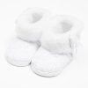 Kojenecké zimní krajkové kozačky New Baby 0-3 m bílé (Velikost 116/122)