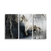 Sablio Obraz - 3-dílný Bílý kůň - 120x80 cm (Varianta Sablio Obraz - 3-dílný Bílý kůň - 120x80 cm)