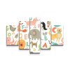 Sablio Obraz - 5-dílný Zoo abeceda - 100x60 cm (Varianta Sablio Obraz - 5-dílný Zoo abeceda - 100x60 cm)
