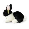 Rappa Plyšový králík bílo-černý ležící 23 cm ECO-FRIENDLY