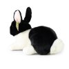 Rappa Plyšový králík bílo-černý ležící 23 cm ECO-FRIENDLY