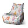 Sablio Sedací vak Bean Oblak s ptáčky - 100 x 90 x 45 cm (Varianta Sablio Sedací vak Bean Oblak s ptáčky - 100 x 90 x 45 cm)