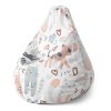 Sablio Sedací vak Pear Malované kočičky - 140 x 100 x 25 cm (Varianta Sablio Sedací vak Pear Malované kočičky - 140 x 100 x 25 cm)