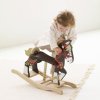 PL140 carnival rocking horse child getting on ride on