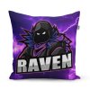Sablio Polštář FORTNITE RAVEN Fialová bouře - 40x40 cm (Varianta Sablio Polštář FORTNITE RAVEN Fialová bouře - 40x40 cm)
