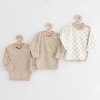 Kojenecká košilka New Baby Classic II Uni 3ks béžová (Velikost 68 (4-6m))
