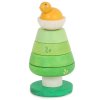 PL001 Tree Top Stacker Green Wooden Toddler Toy