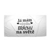 Sablio Ručník Já mám nejlepšího bráchu na světě - 30x50 cm (Varianta Sablio Ručník Já mám nejlepšího bráchu na světě - 30x50 cm)
