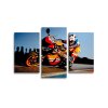 Sablio Obraz - 3-dílný Motorkář 2 - 120x80 cm (Varianta Sablio Obraz - 3-dílný Motorkář 2 - 120x80 cm)